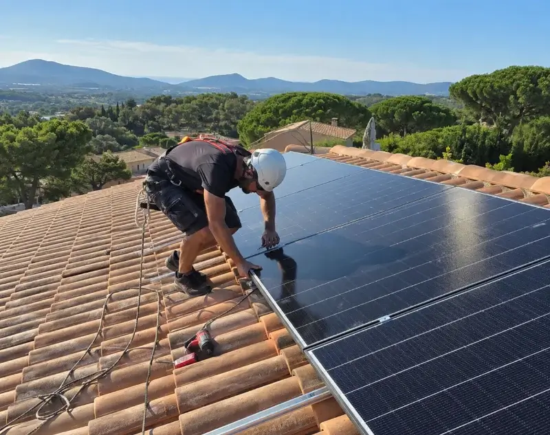 Installateur panneaux solaires Saint-Martin-de-Pallières — pose photovoltaïque sur toiture