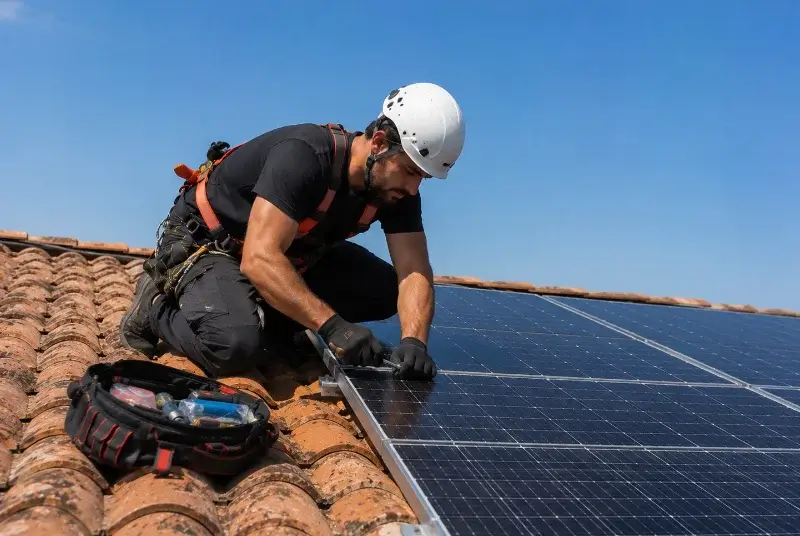 Maintenance et monitoring de panneaux solaires à Saint-Martin-de-Pallières